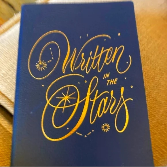 Glided Journal New Written in The Stars Lined Pages with Pen - Picture 1 of 2